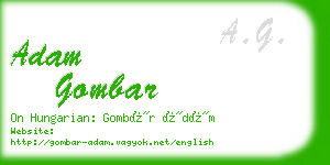 adam gombar business card